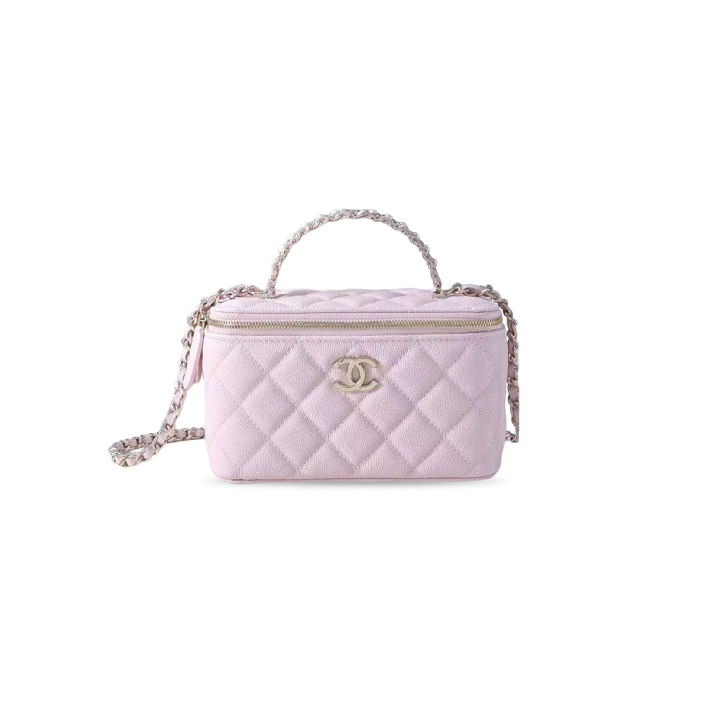 CHANEL 26C PEARL HANDLE BOX BAG AP4940 (17*9.5*8cm)